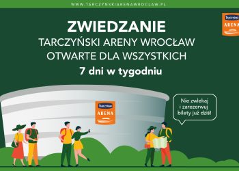 Zwiedzanie Tarczyński Areny Wrocław otwarte dla wszystkich, 7 dni w tygodniu