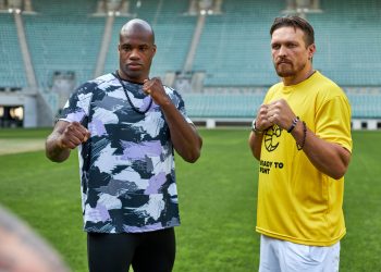 Oleksandr Usyk i Daniel Dubois odwiedzili Tarczyński Arenę