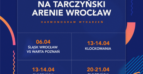 Kwiecień na Tarczyński Arenie Wrocław