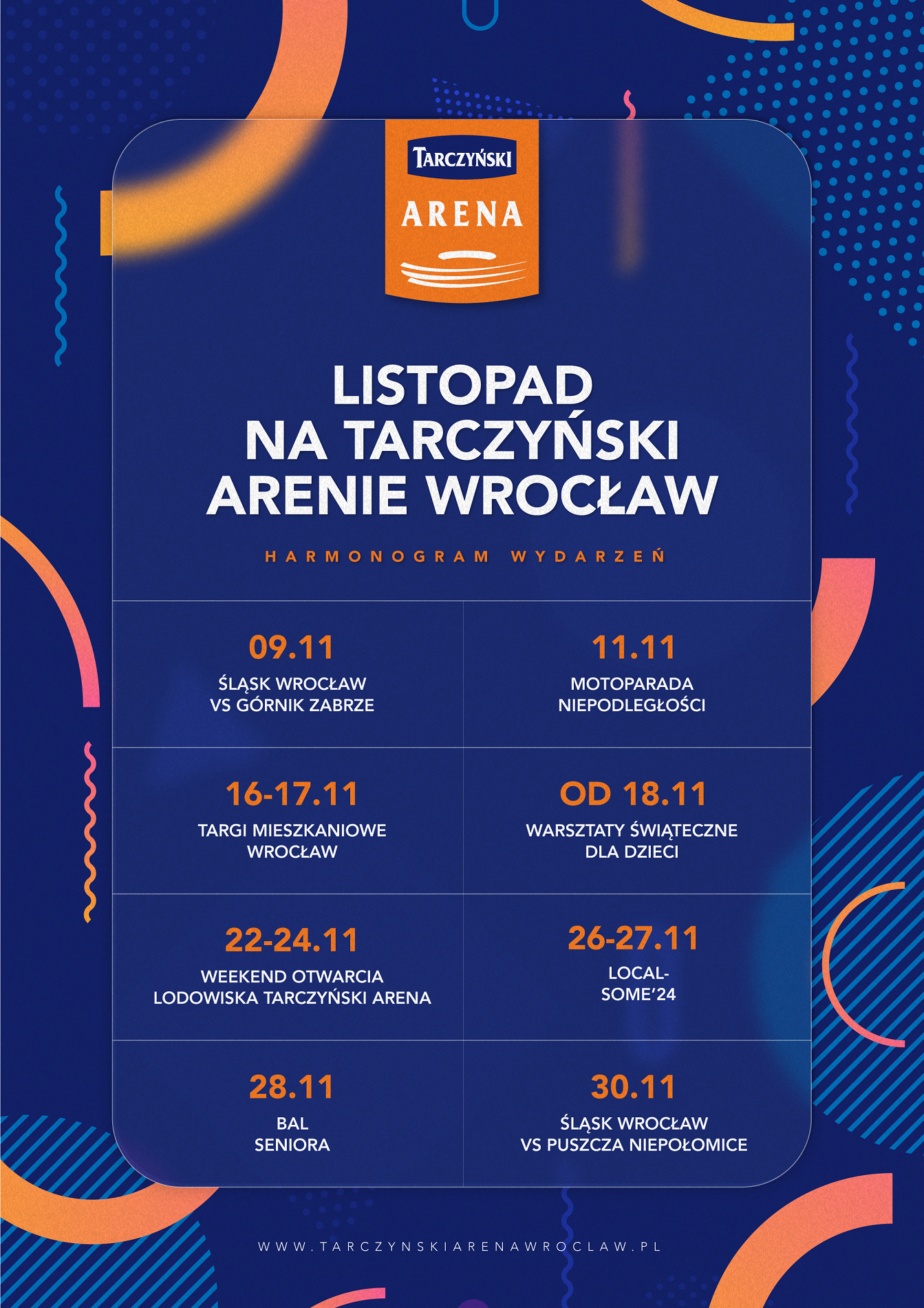 Listopad na Tarczyński Arenie Wrocław