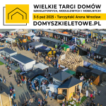 Plakat Wielkich Targów Domów Szkieletowych
