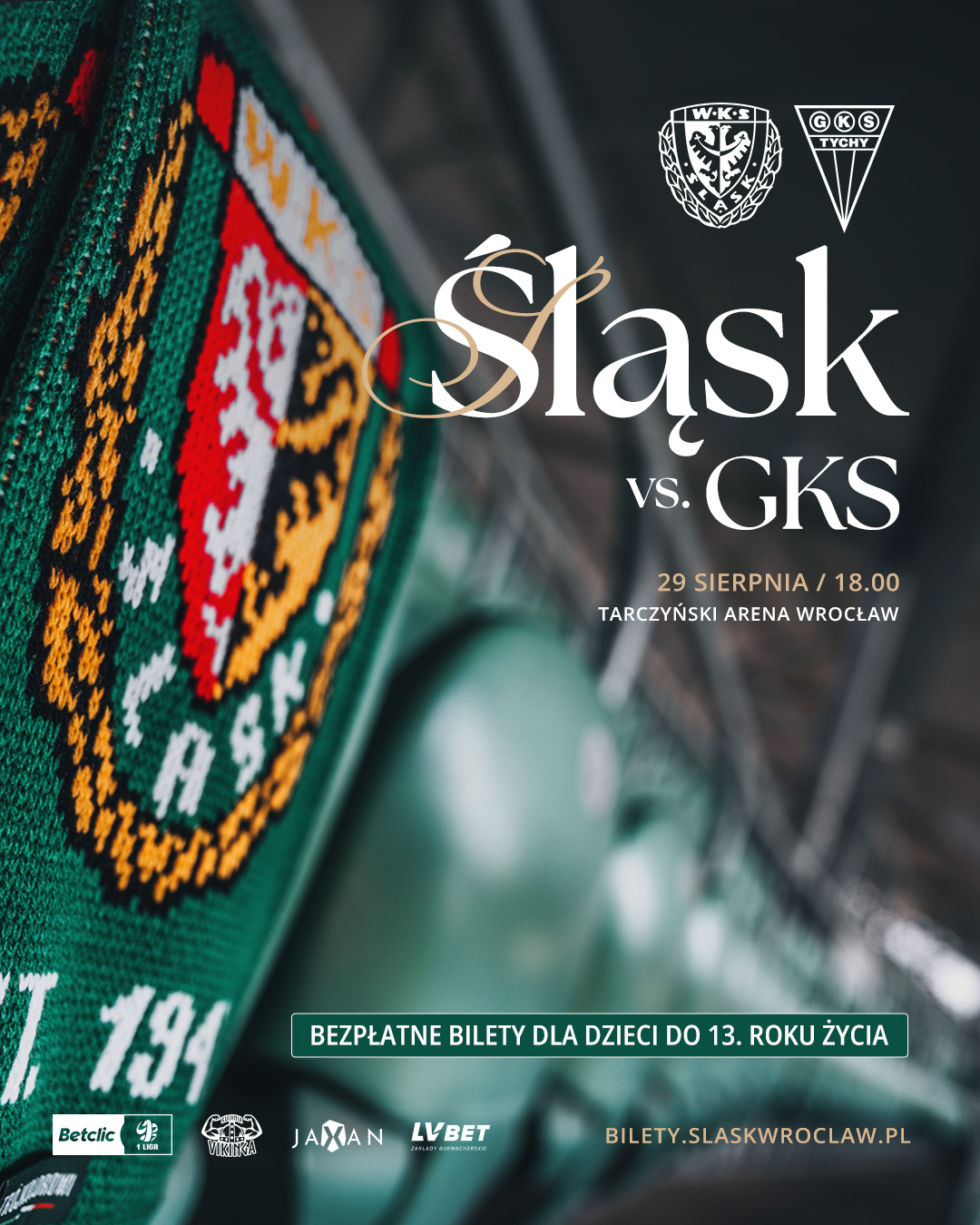 Plakat meczu Śląsk vs GKS