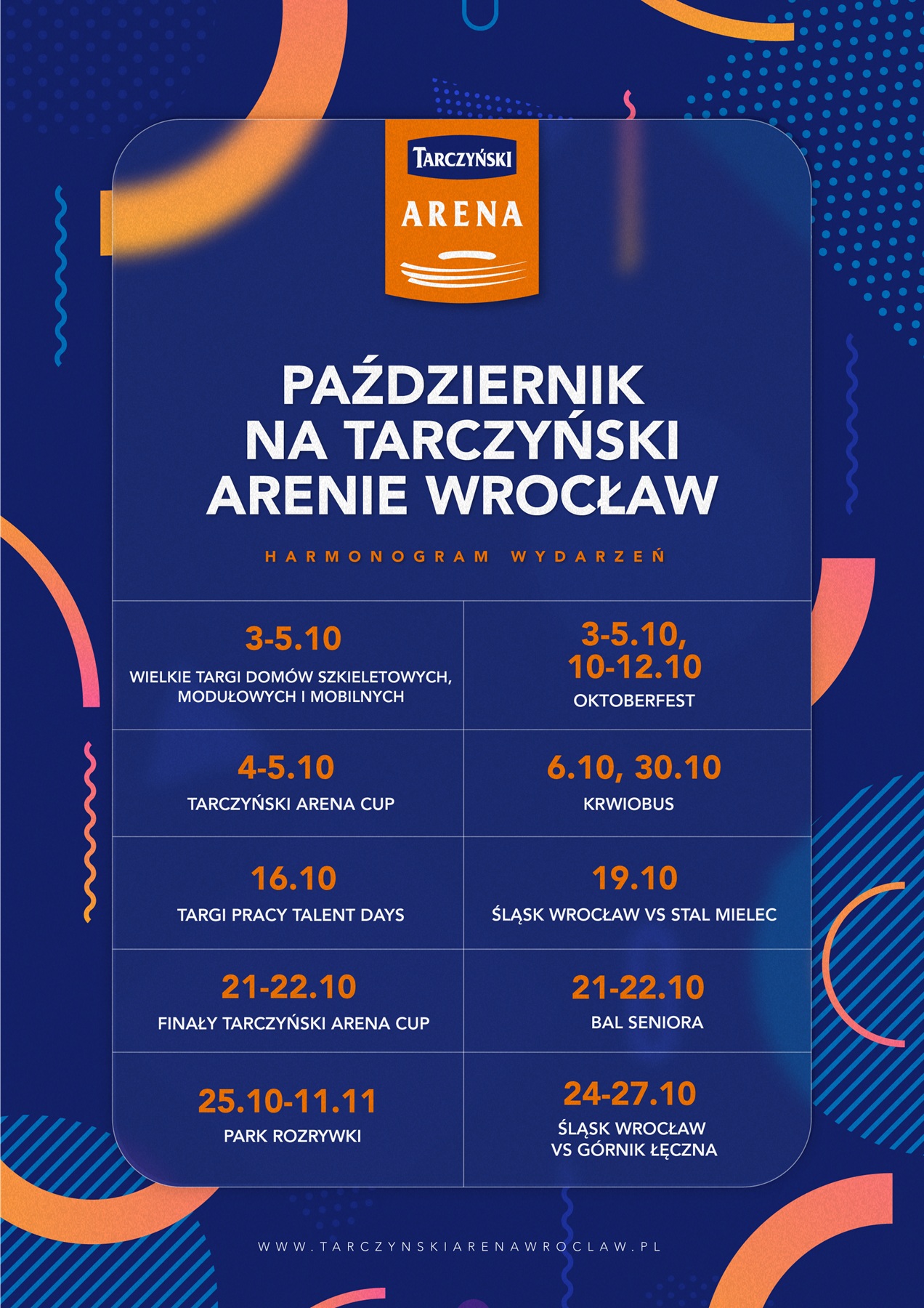 Październik na Tarczyński Arenie Wrocław