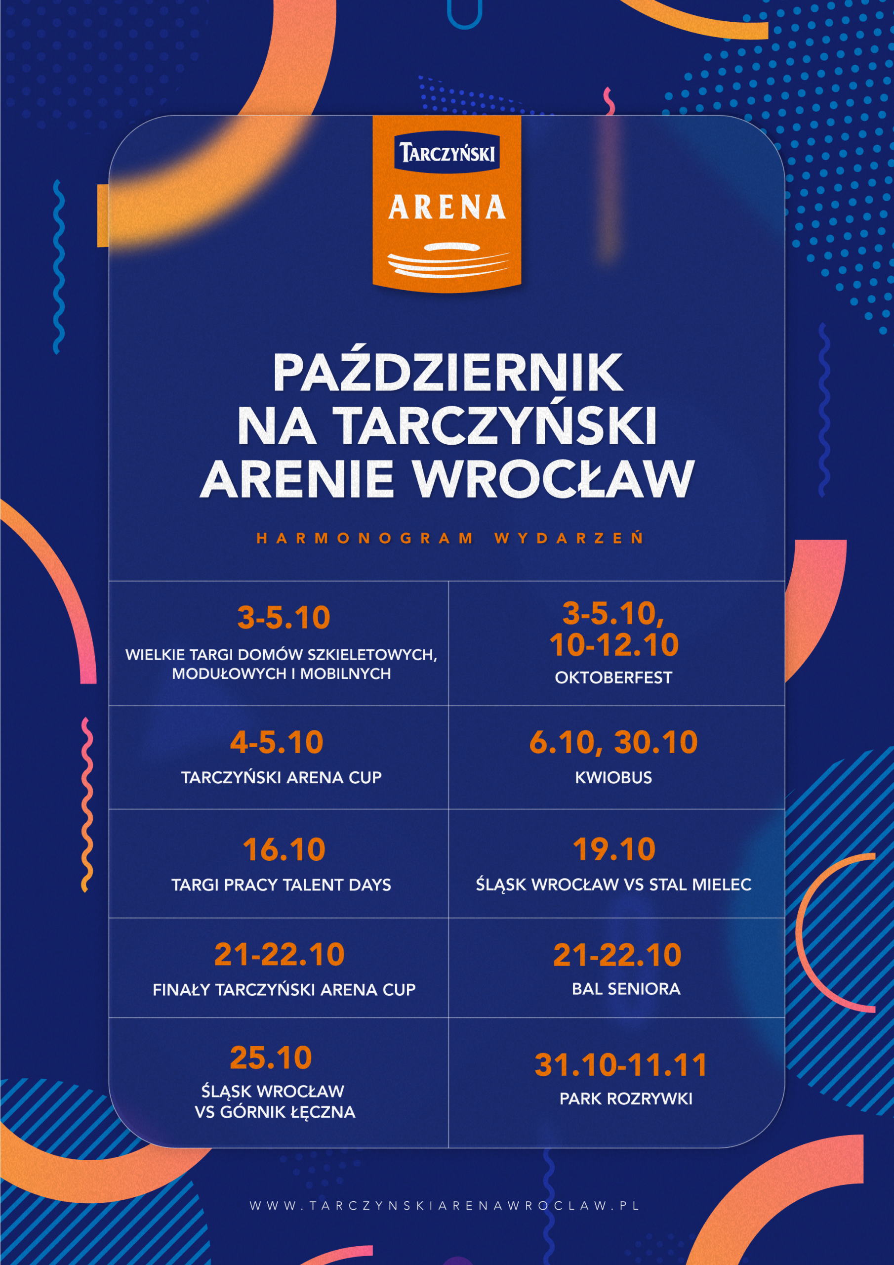 Październik na Tarczyński Arenie Wrocław