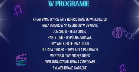 Plakat sylwestra na stadionie