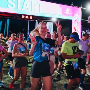 Grafika Nocnego Wrocławskiego Półmaratonu