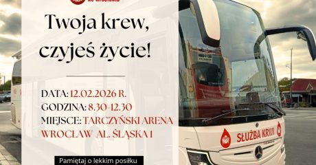Grafika krwiobus na Tarczyński Arenie Wrocław
