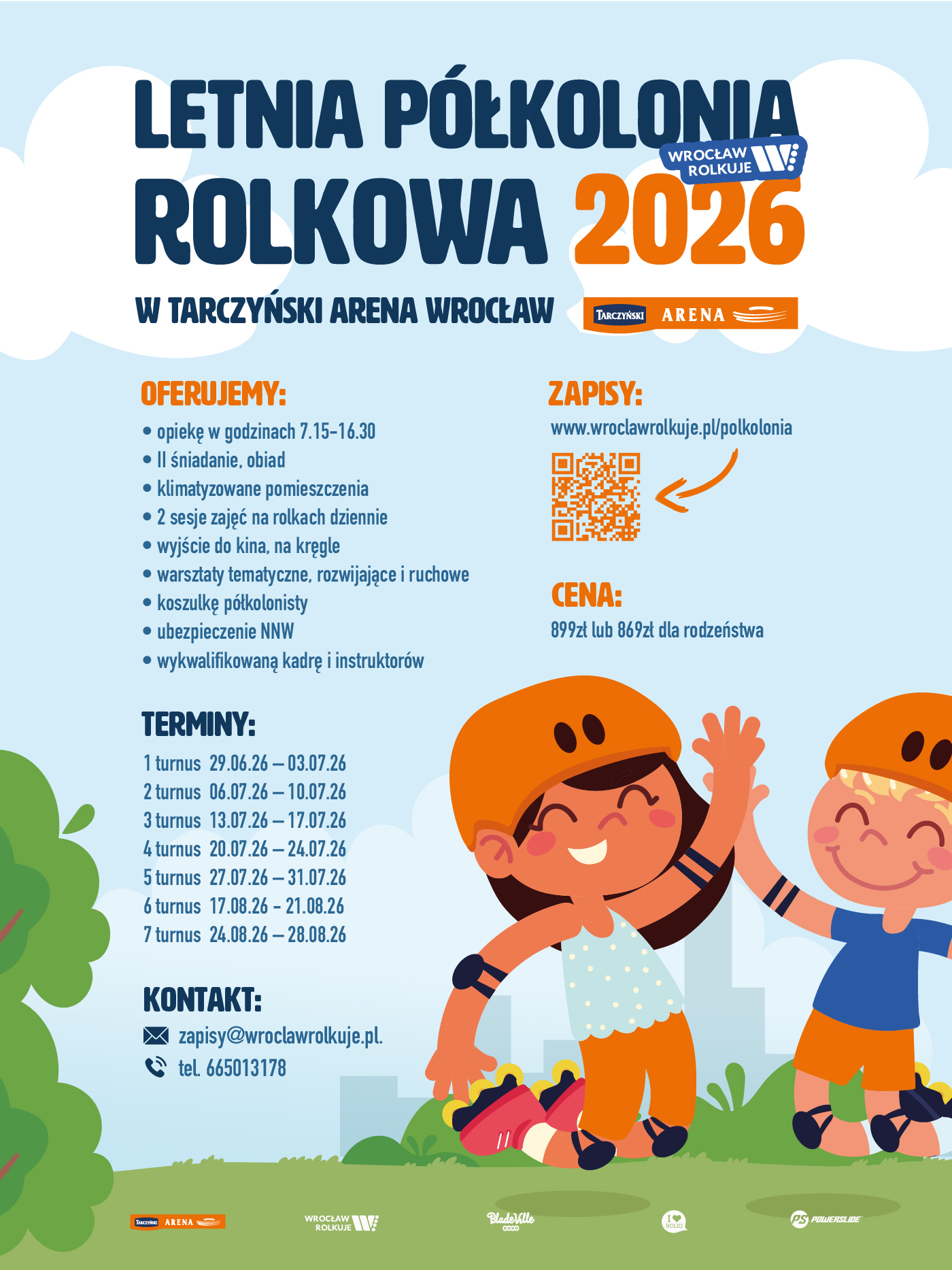 Grafika letnich półkolonii