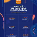 Kwiecień 2026 na Tarczyński Arenie Wrocław