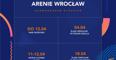 Grafika zapowiedzi kwietniowych eventów