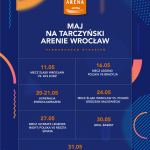 Maj 2026 na Tarczyński Arenie Wrocław
