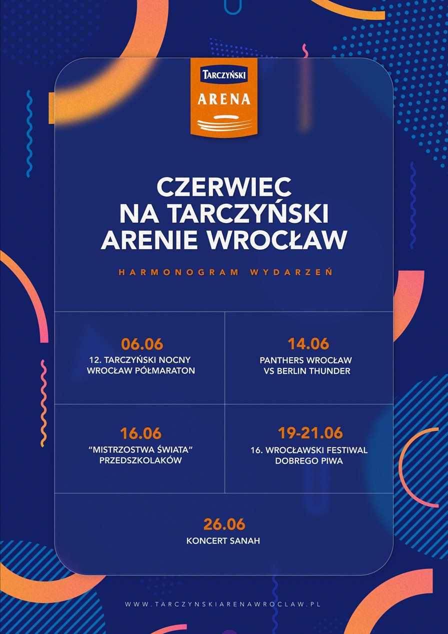 Czerwiec 2026 na Tarczyński Arenie Wrocław