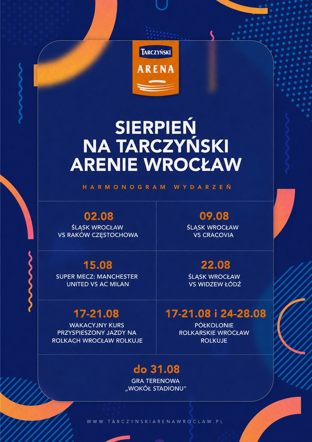 Sierpień na Tarczyński Arenie Wrocław