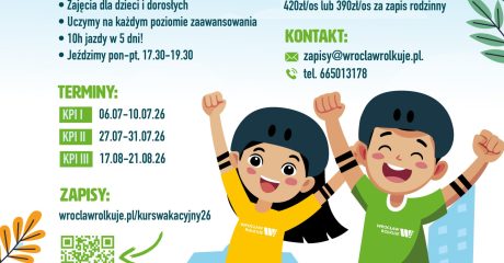 Przespieszony kurs rolkowy - plakat